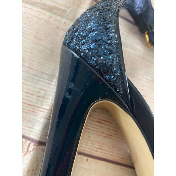 Y2K Miu Miu's Women' Glitter Patent Leather Platform Heels - 39 (9) - Picture 11 of 12